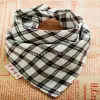 New checkered triangular baby wipes, double-layer snap bibs available in multiple colors details Picture